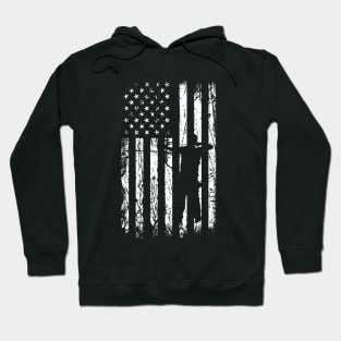 Archery Archer Bow Arrow American Flag Hoodie